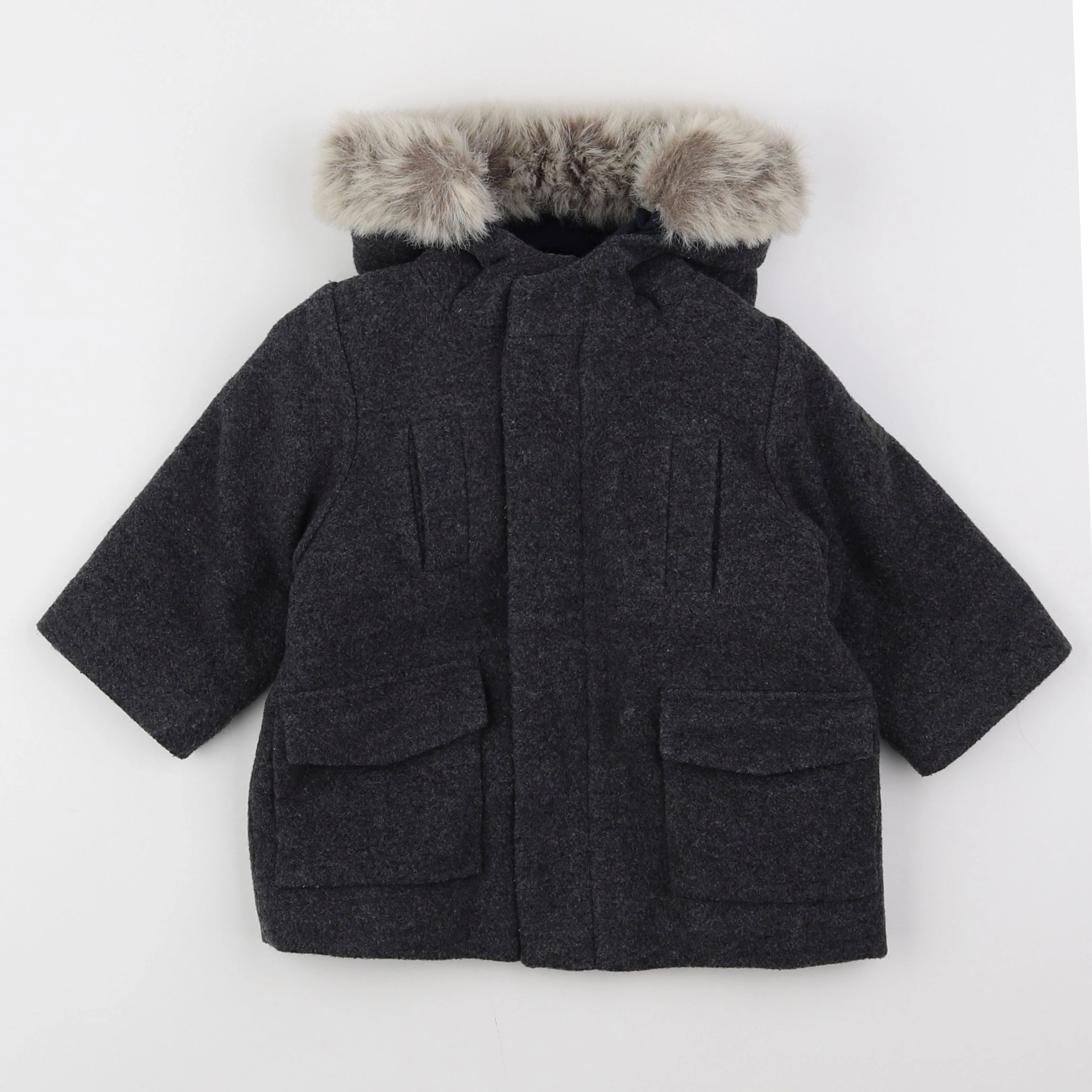 Jacadi - manteau gris - 12 mois